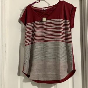 Striped Short Sleeve Shirt